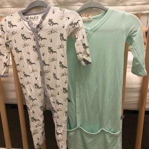 Kyte Baby snap footie and bundler gown